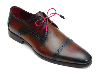 Paul Parkman Men's Multicolored Cap Toe Derby Shoes (ID#1247-MLT)