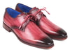 Paul Parkman Pink & Purple Hand-Painted Derby Shoes (ID#326-PNP)