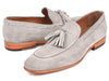 Paul Parkman Men's Tassel Loafers Grey Suede (ID#GRY32FG)