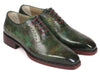 Paul Parkman Green Marble Patina Goodyear Welted Oxfords (ID#56GRN37)