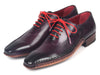 Paul Parkman Purple Leather Oxfords Side Hand-Sewn (ID#018-PRP)