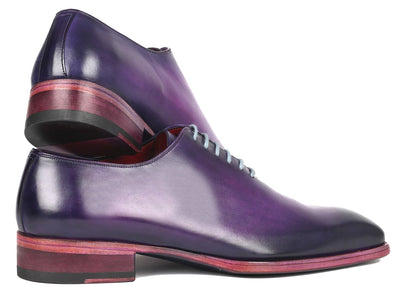 Paul Parkman Goodyear Welted Wholecut Oxfords Purple Hand-Painted (ID#044PRP)