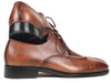 Paul Parkman Split Toe Men's Brown Derby Shoes (ID#8871BRW)